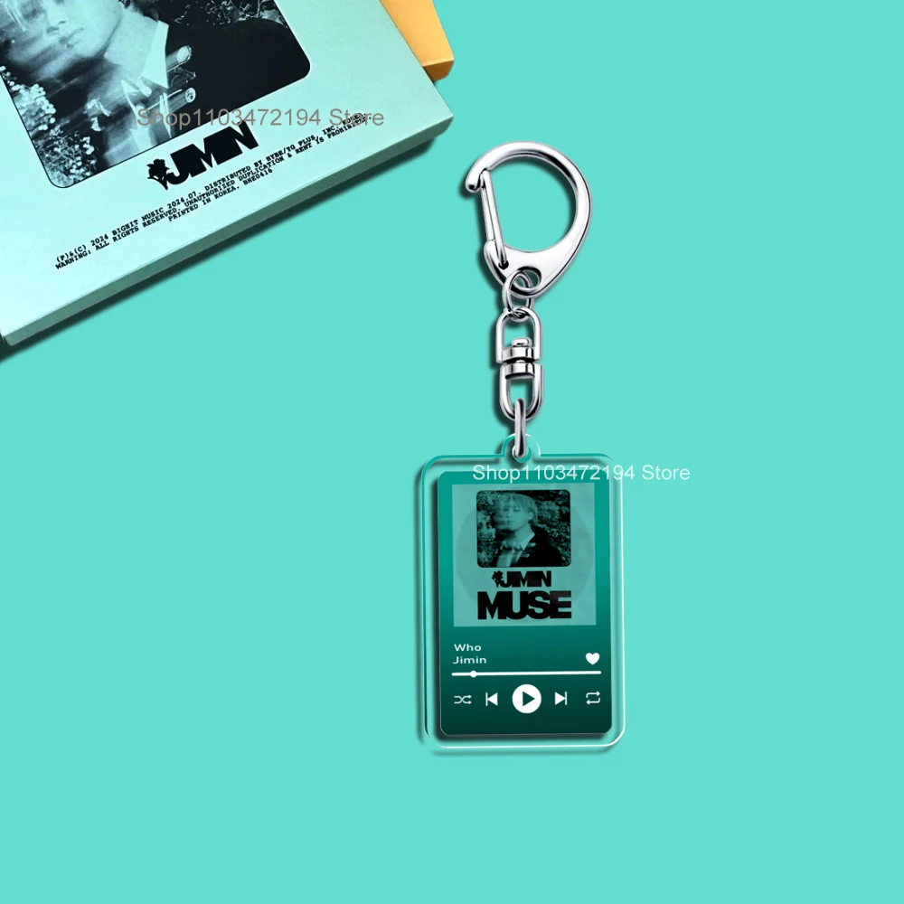 Kpop Music Player Keychain Acrylic GOLDEN MUSE Album LAYOVER Agust Dddays INGIDO JINS Astronaut