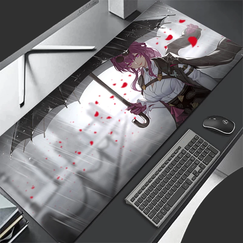Mouse Pad XL Lockedge Large Gaming Accessories Computer Gamer Keyboard Pad Honkai Star Rail Kafka Mouse Mat Desk XXL Mousepad 2