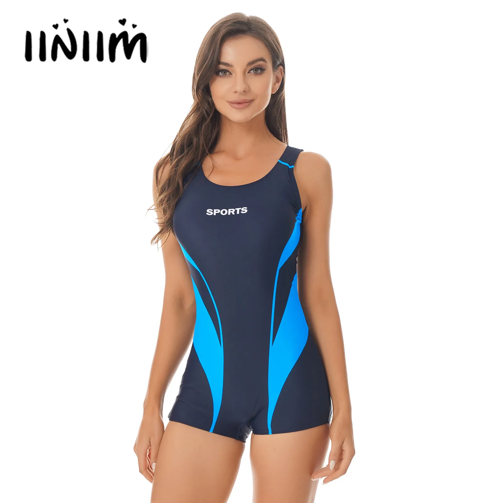 AGYMNX Women Swimsuit One Piece Sport Swimming Costume Tummy