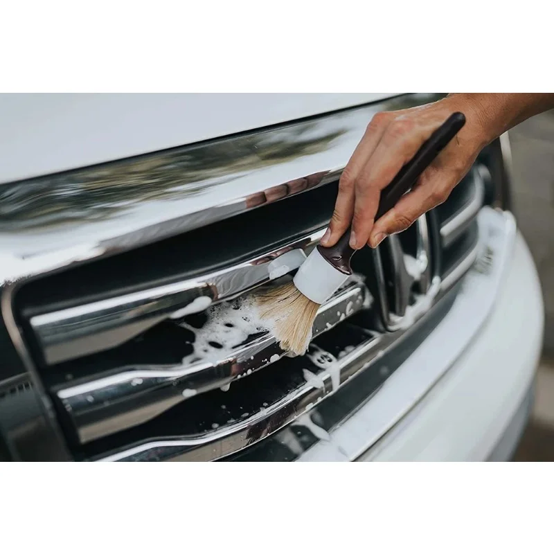 Car Detailing Brush Set 5 hair car detail brushes for cleaning signs wheels interior car parts