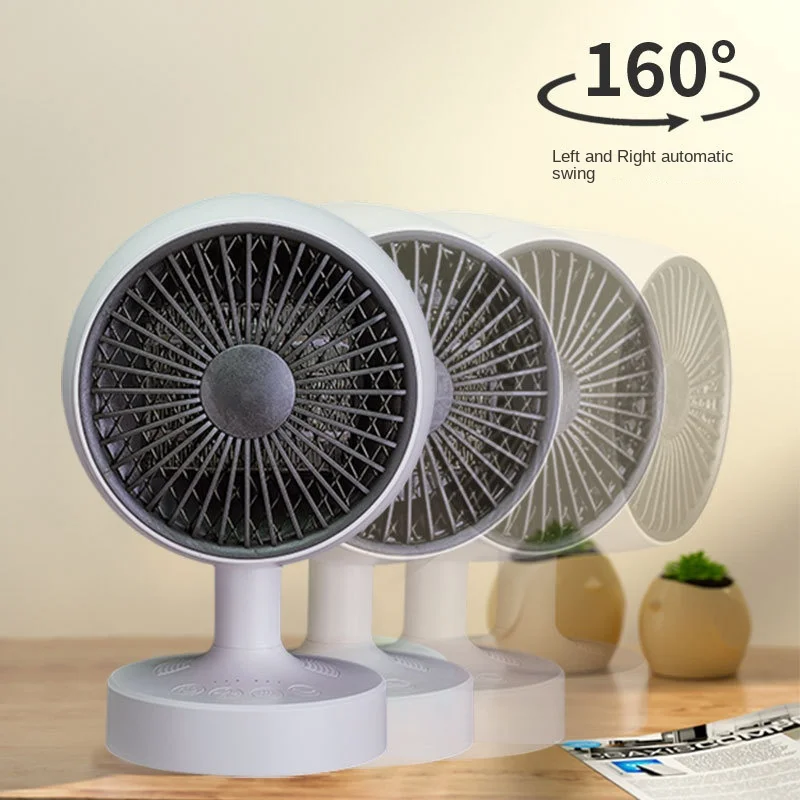 220V Electric Mini Fan Heater Home Office Cooler Heater Dual-mode Household  Panel Mute Shaking Head Small Electric Heater _ - AliExpress Mobile