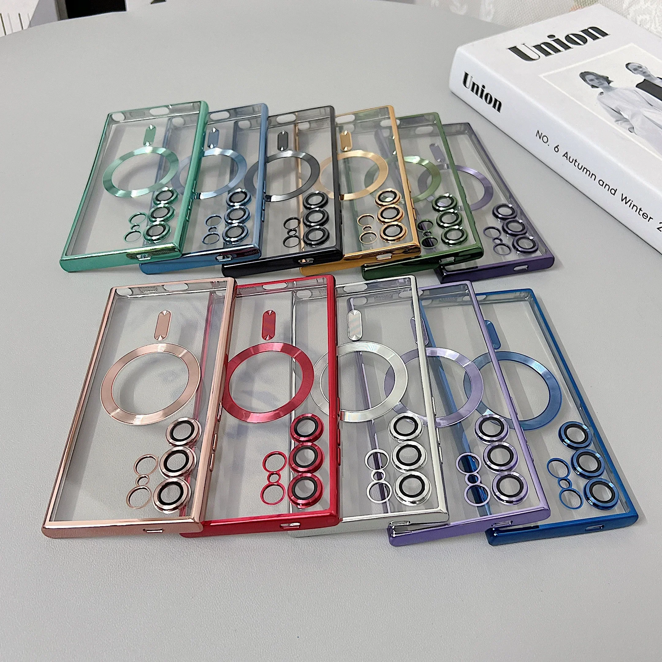 Transparent MagSafe-Compatible Magnetic Wireless Charging Silicone Case