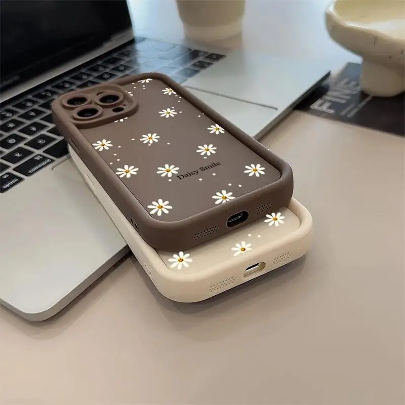 Daisy Flowers Silicone Phone Case Cover