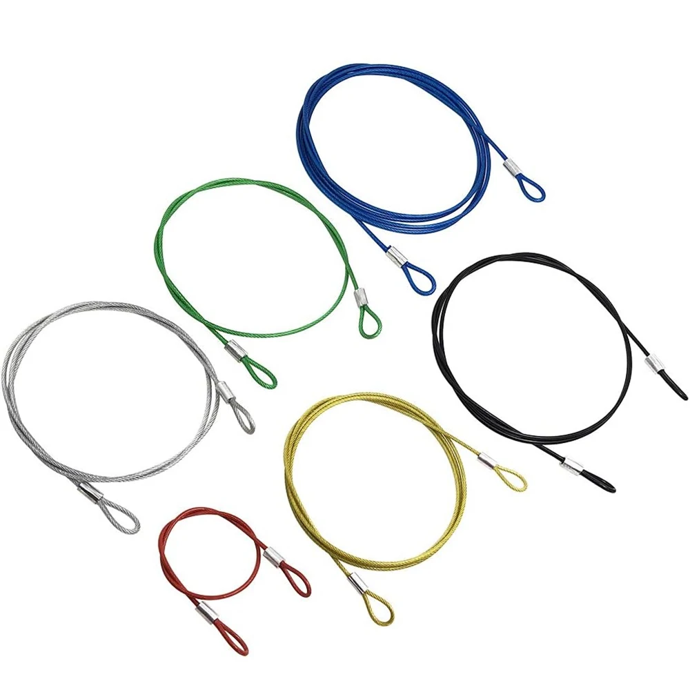 Stainless Steel Wire Rope Sling Cable Lifting Assemblies With Fastened Eye Loops Safety Tethers stainless steel cable rope kits,stainless steel wire,steel wire rope