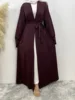 Chog omenRamadan Simple Open Abaya pour femmes, Dubaï, Turquie, Kaftan musulman pour femmes, Kimono, Robe modeste, Caftan Marocain, Vêtements Islamiques