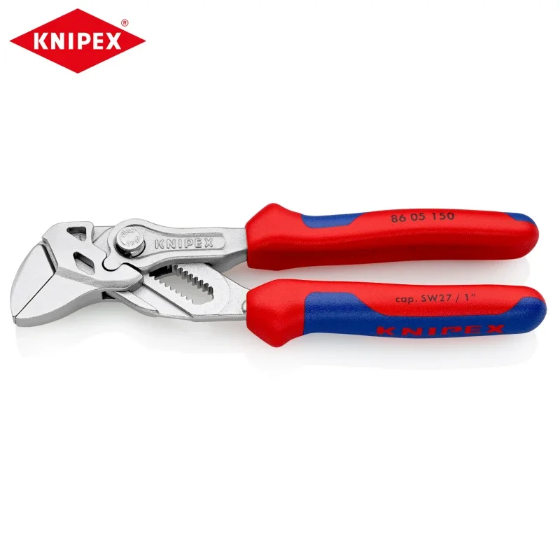 Knipex 86 05 150 Mini Pinze E Una Chiave In Un Singolo Utensile Cromato Con Impugnature Multicomponenti 150 Mm