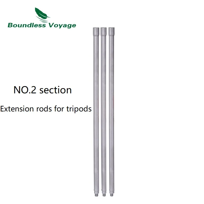 

Boundless Voyage Titanium Adjustable Tripod No,1-2 Section Hanging Chain Camping Campfire Pot Kettle Cup Holder Accessorries