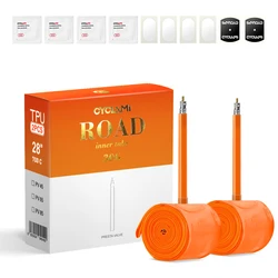 CYCLAMI Ultralight TPU Road Bicycle Tube with French Valve - 45mm (2 PCS)