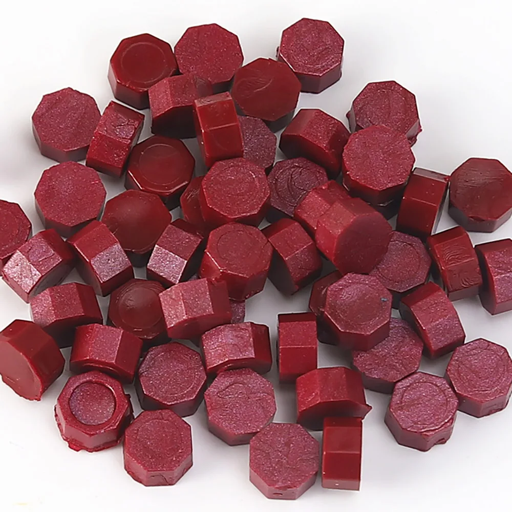 50 шт./упаковка, красные бусины для сургуча