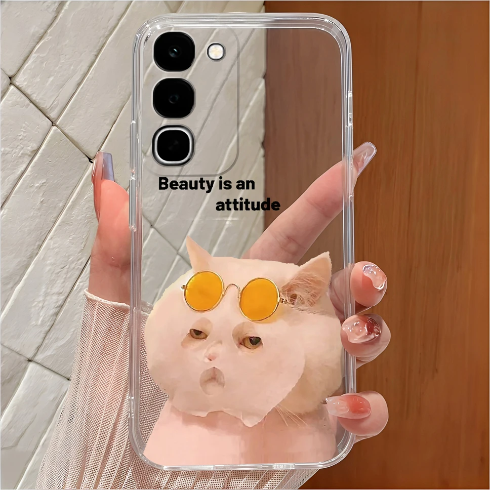 Cute Cartoon Clear Soft TPU Silicone Shockproof Phone Case - Anti-Slip Cover