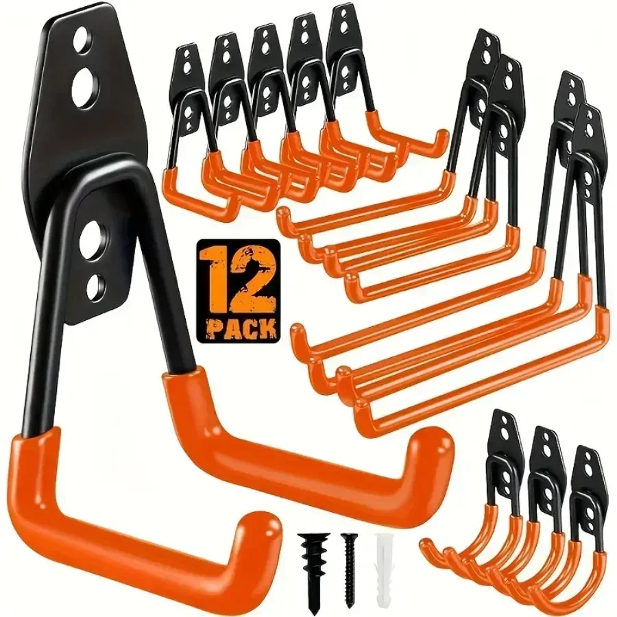 Heavy Duty Steel Wall Mount Organizer Hooks