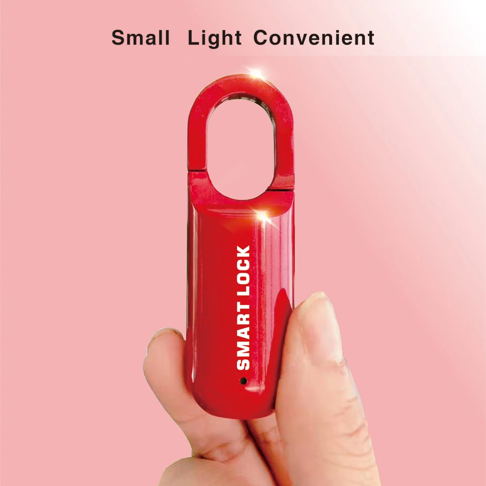 미니 지문 자물쇠, USB 열쇠가 없는 수화물 자물쇠, 전자 자물쇠, 스마트 생체 지문 문짝 잠금, 여행용 빠른 잠금 해제
