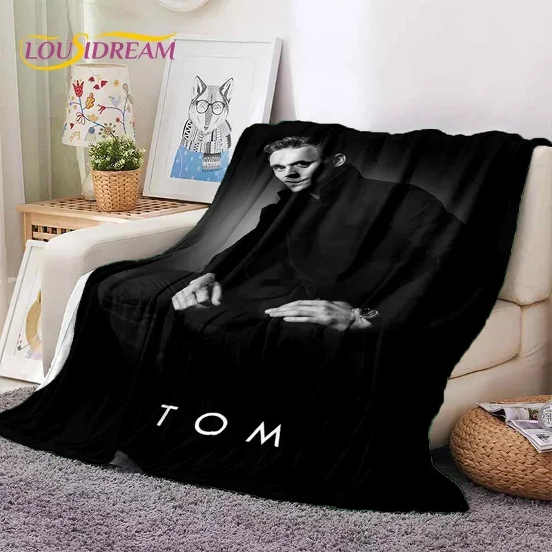 3D Tom Hiddleston Collage Actor Soft Flannel Blanket for Beds Bedroom Sofa Picnic,Throw Blanket for Outdoor Leisure Nap Gift Kid 5