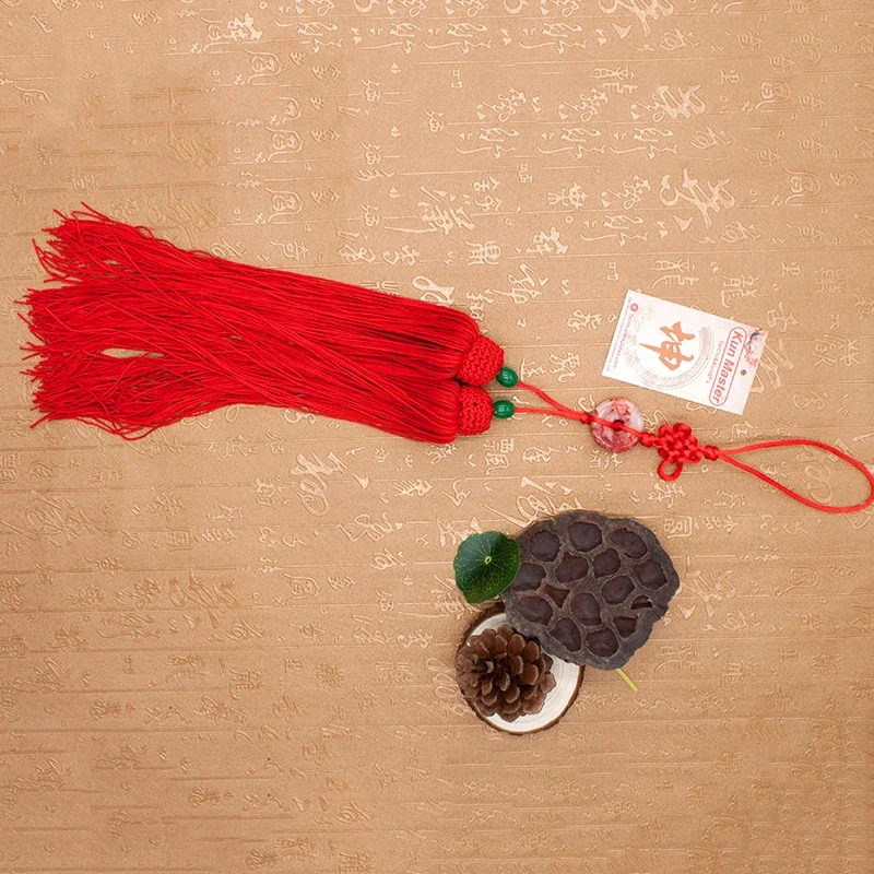 Ice Silk Tai Chi Sword Accessori Arti Marziali Taiji Sword Nappa Wushu Cinese Tradizionale Cinese Nodo Corto Medio Lungo Rosso