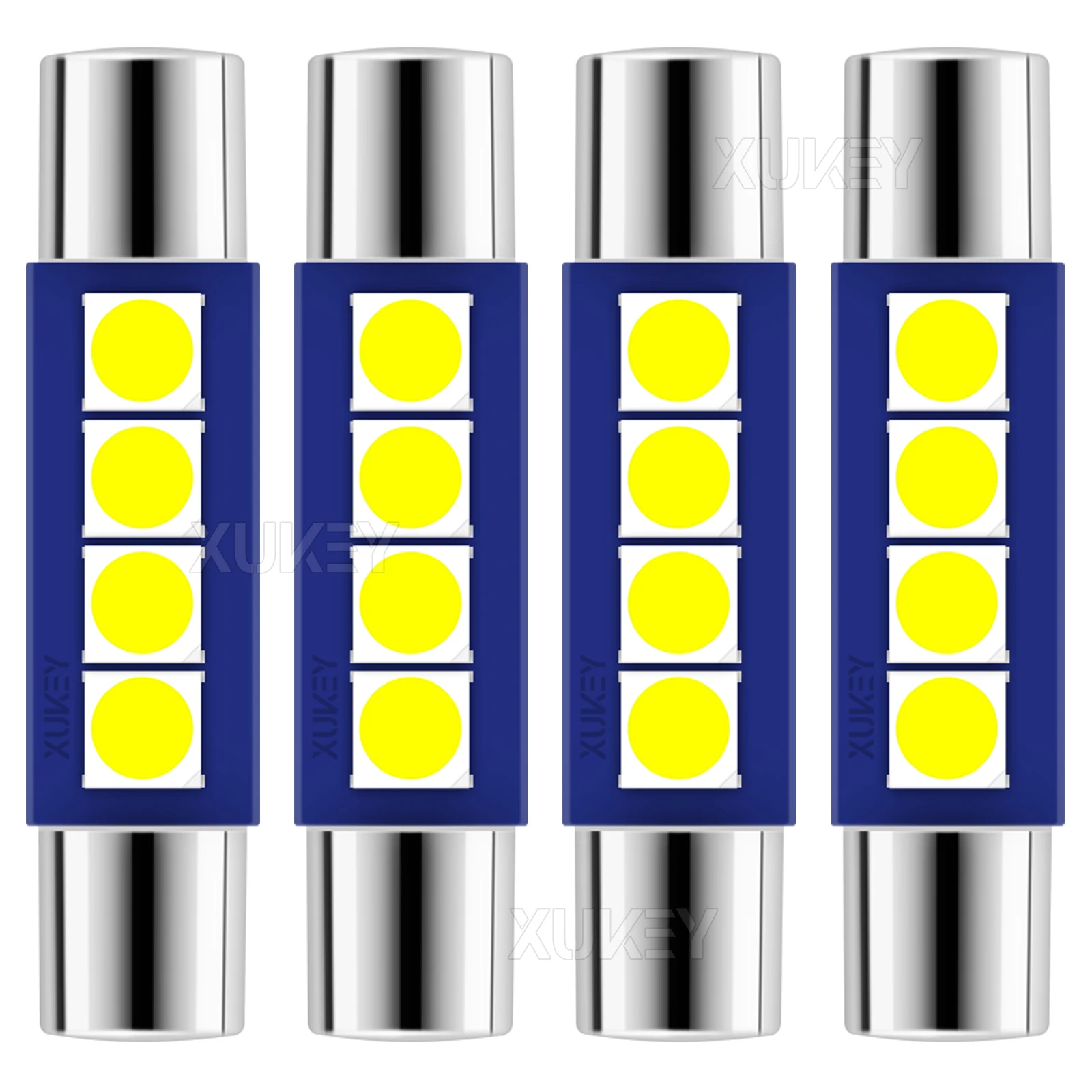 LED Fuse 6614F 6612F TS-14V1CP LED Festoon Bulbs Car Interior Sun Visor Light Vanity Mirror Dome Lamp Replacement 4 Pack 29 28mm