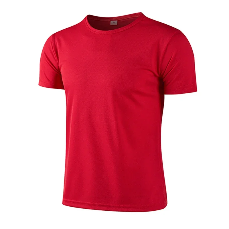 T-shirt sportiva da uomo Estate Esercizio quotidiano Allenamento Top a maniche corte Maschile Palestra Fitness Corsa Atletica T-shirt ad asciugatura rapida 8 colori - immagine 6