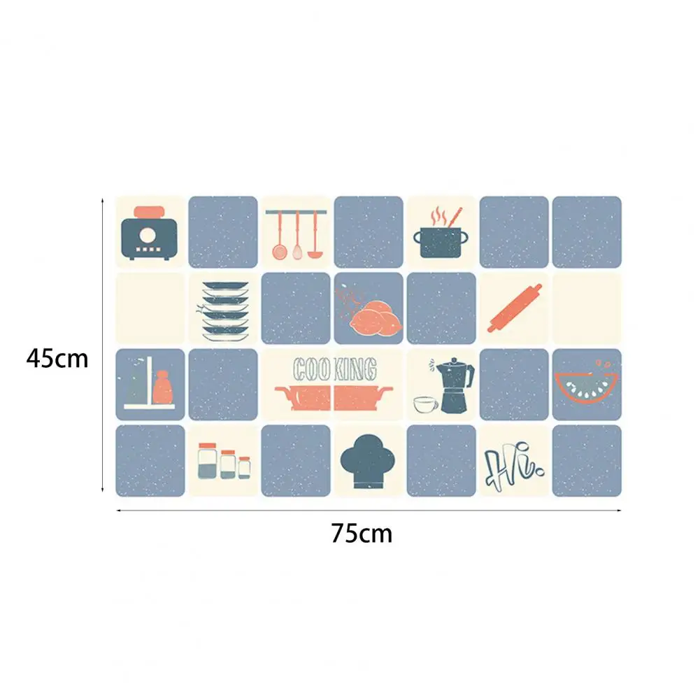 4 Styles Tile Sticker Anti-oil High Temperature Resistant Tile Decal PVC Waterproof Self-adhesive Decal 1Pc for Kitchen Stove