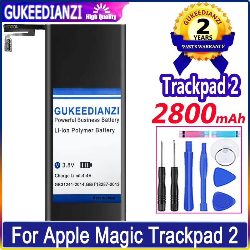 GUKEEDIANZI Battery Trackpad 2 2800mAh For Apple Magic Trackpad 2 A1542