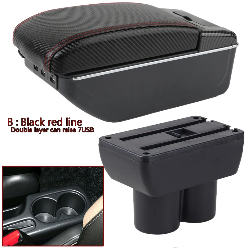 

For Suzuki Jimny Armrest box For Suzuki Jimny Interior 2005-2018 special Retrofit parts Car Armrest Center Storage box with USB