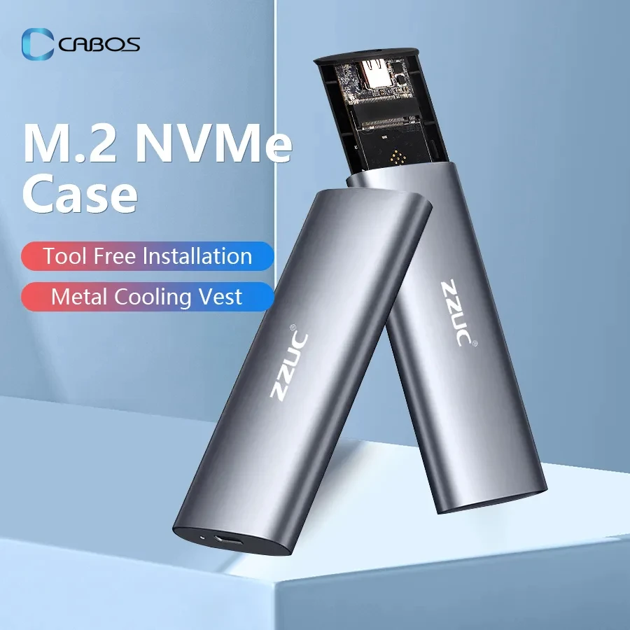 M2 NVMe SSD Case 10Gbps HDD Box M.2 NGFF SSD to USB 3.1 Enclosure Type-A to Type-C Cable M.2 2230 2260 2280 With OTG hdd enclosure m2 ssd enclosure