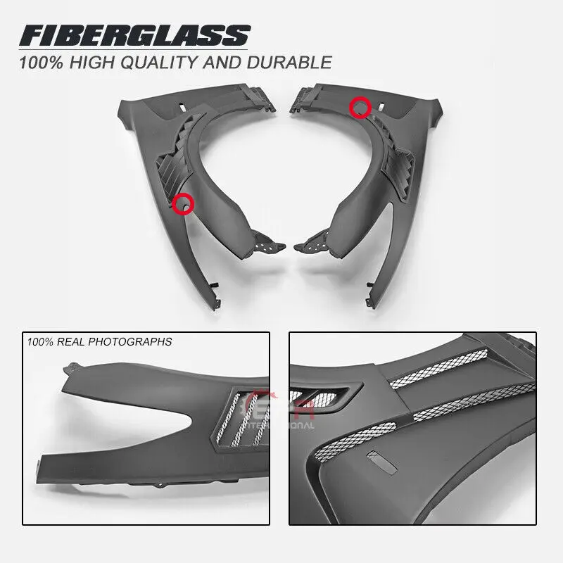 

For Infiniti G37 Coupe Front Vented Fender Mudguards Bodykits FRP Unpainted