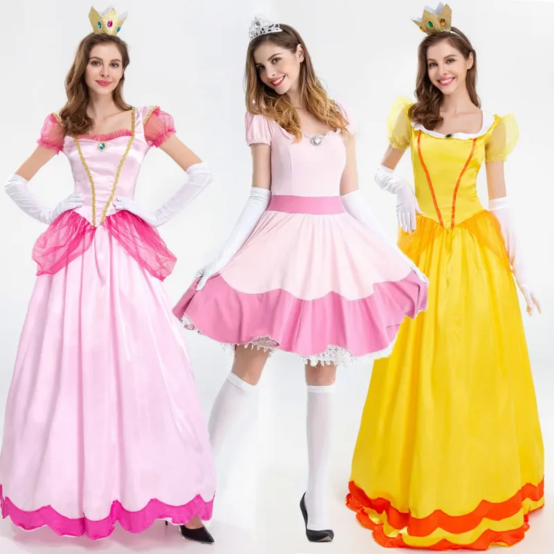 

Adult Cosplay Dress Adult Girl's Princess Costumes Women Cartoon Princess Performance Dress Halloween Carnival Party Stage Dress
