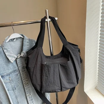 Borsa Tote Casual, Borse e Borsette, Nuova Borsa a Tracolla di Grande Capacità in Nylon, Borsa a Spalla Singola alla Moda per Donna