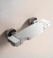 ก๊อกน้ําอาบน้ําอ่างอาบน้ําทองเหลืองสามมือจับ - วาล์วผสมร้อน/เย็นพร้อมชุดหัวฝักบัว, อุปกรณ์ติดตั้งในห้องน้ําทองเหลืองทั้งหมด 1