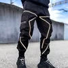 Joggers Cargo Pants Men Fashion Reflective Decorate Streetwear Multi-Pockets Trousers Men Pants 1