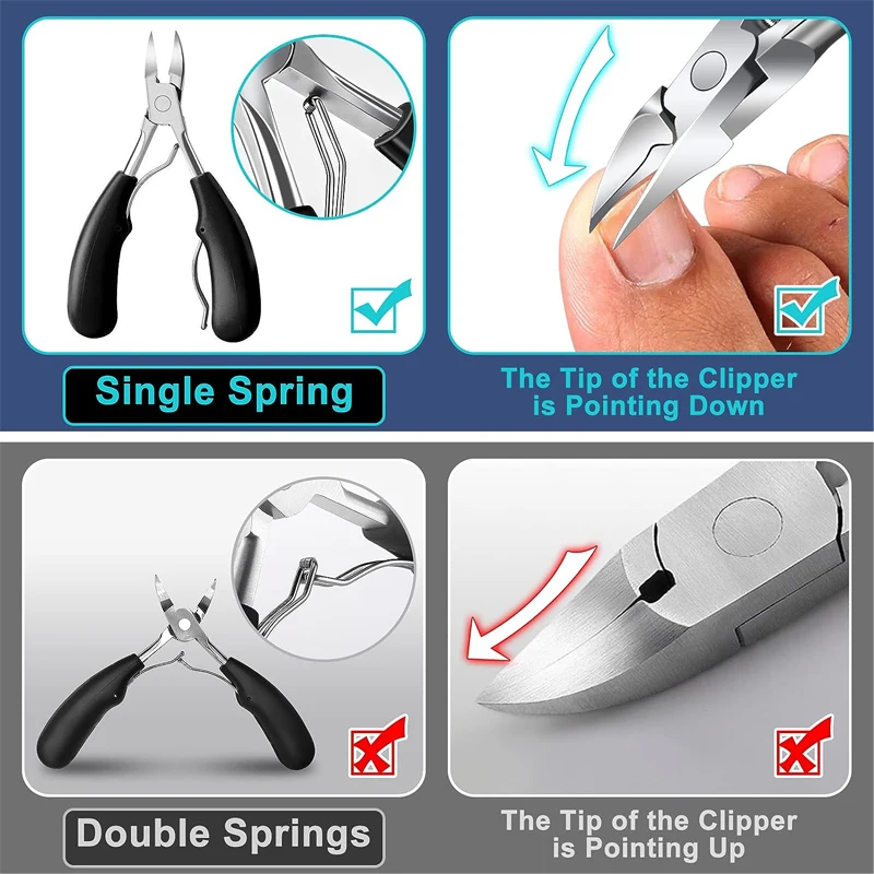 Professional Toenail Clippers for Thick Nails for Seniors - Thick Toenail  Clippers for Men - Large Handle for Easy Grip + Sharp Stainless Steel - Best  Nail Clipper… 