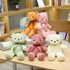 30cm Colourful Bow Bear Plush Toys Stuffed Teddy Bear Soft Colors Animals Doll Wedding Birthday Christmas Gifts Festival Deco 6
