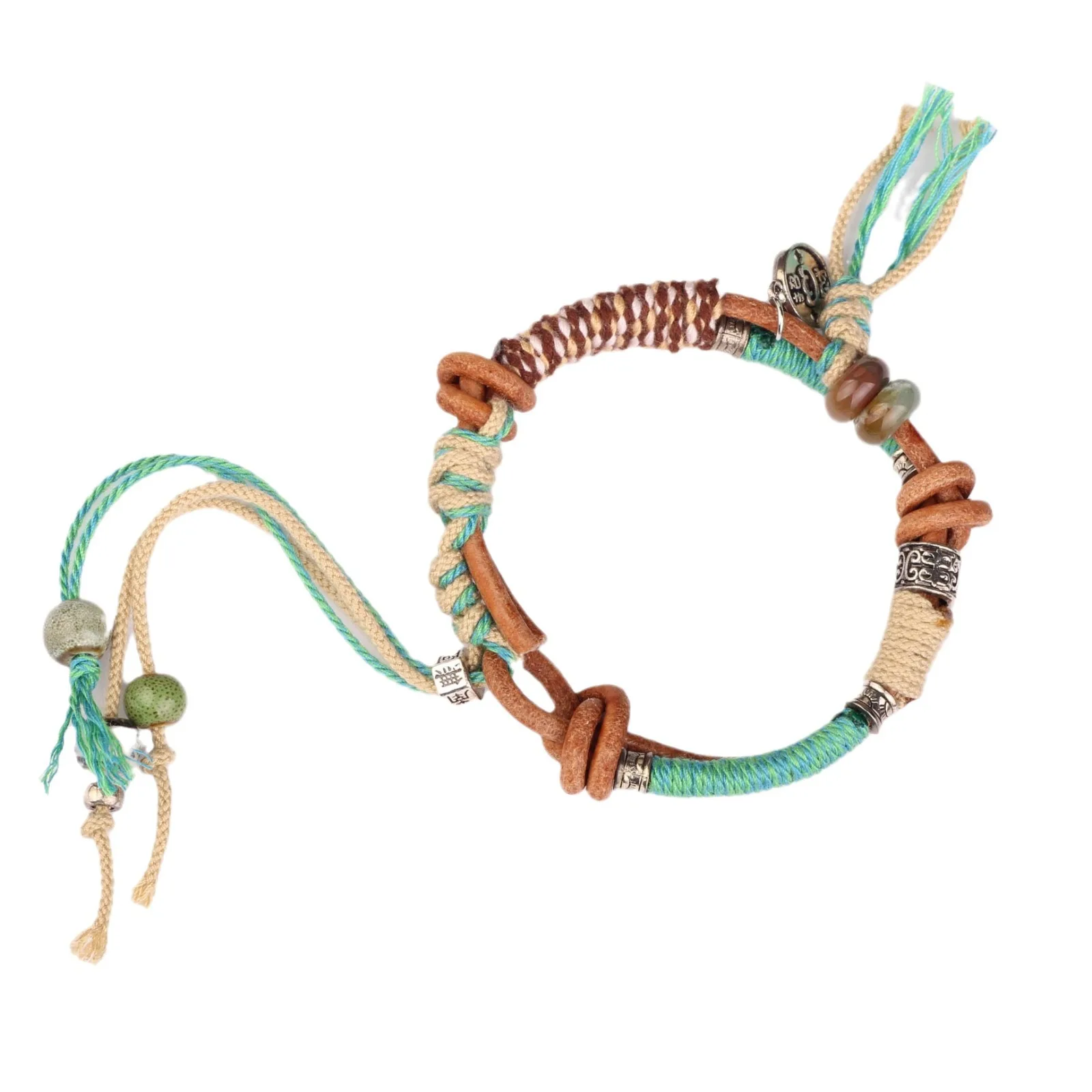 Handcrafted Protection And Blessing Bracelet, Traditional Asian Culture With Healing Energy
