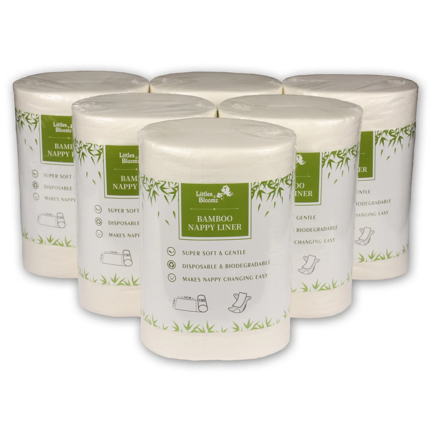 Baby Flushable Biodegradable Disposable Liner Diaper Bamboo Liners