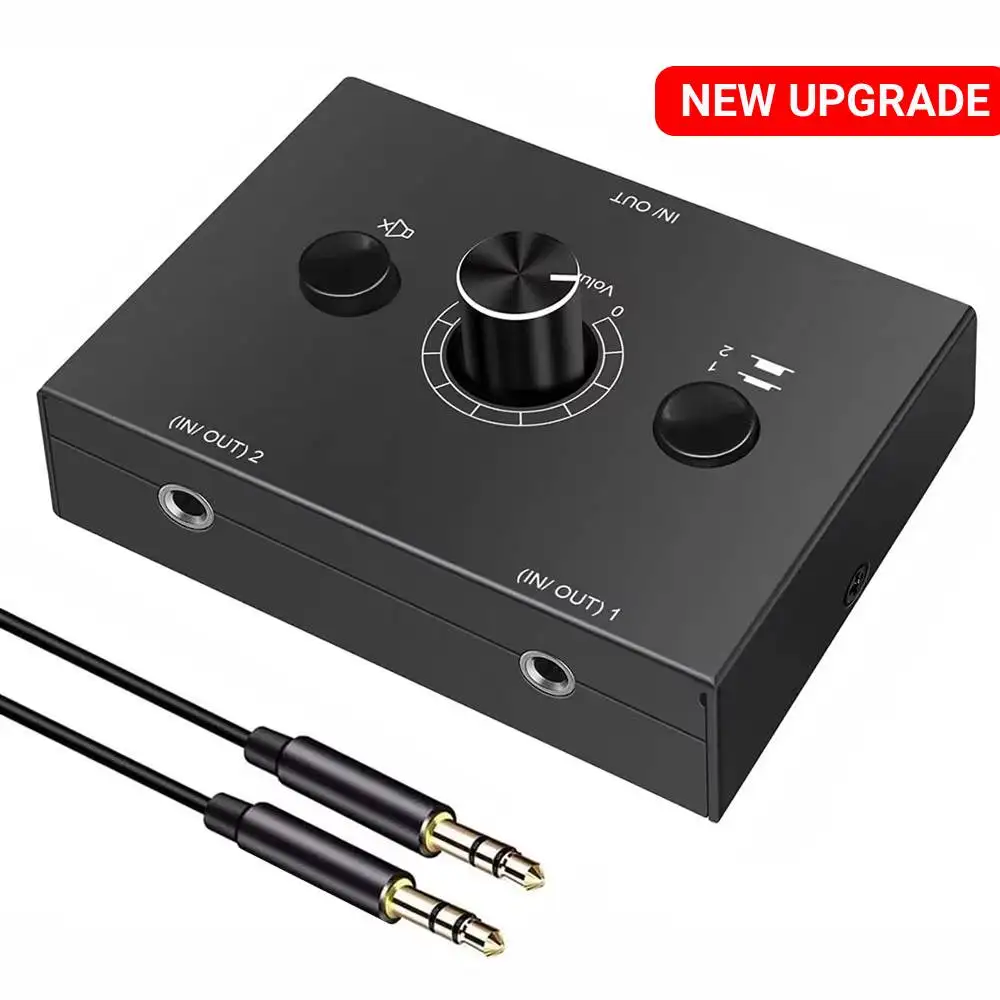Bi-Directional Stereo Audio Switch with Mute Function