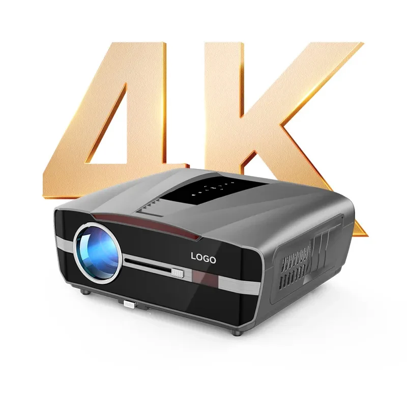 Smart Wireless TV Music Portable Projector 300inch Big Screen 4K Enclosed Projector for Restaurant