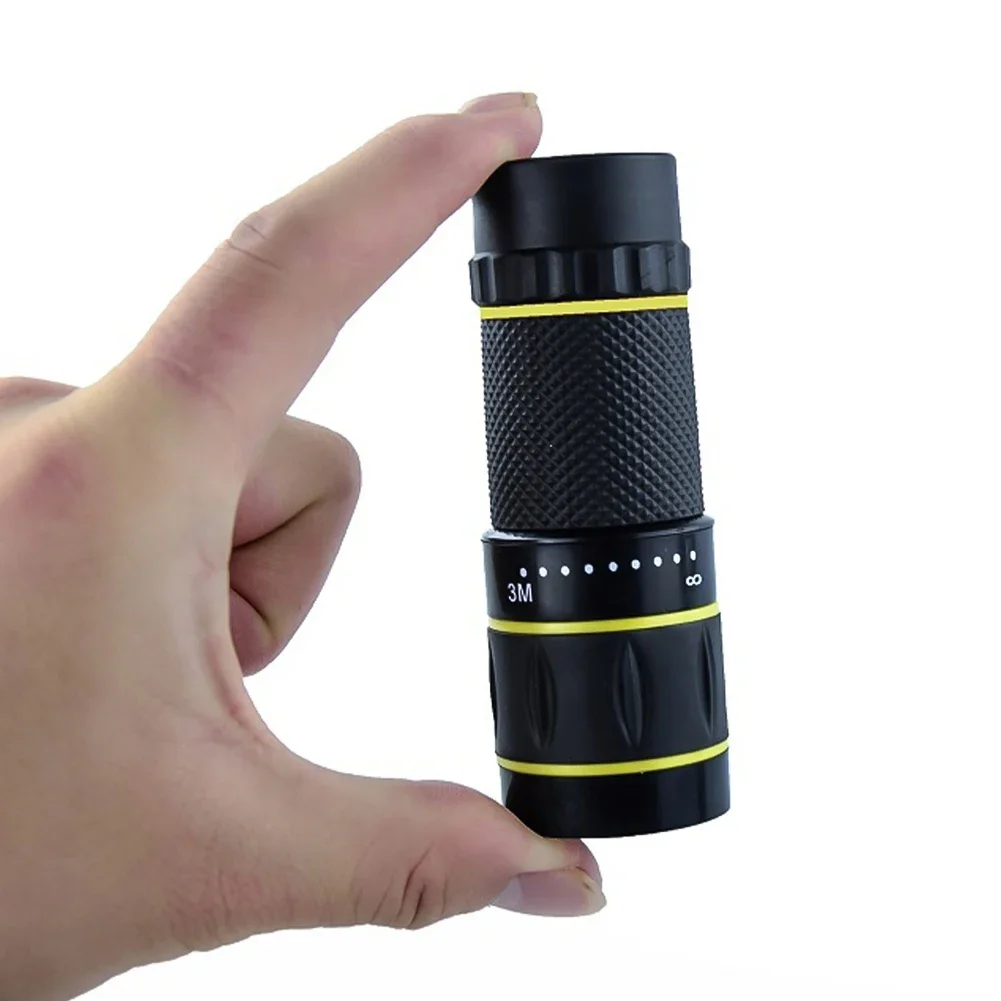 High Quality 10x22 Monocular Telescope Zooming Focus Green Film Pocket Monocular Portable Optical Hunting Tourism Scope