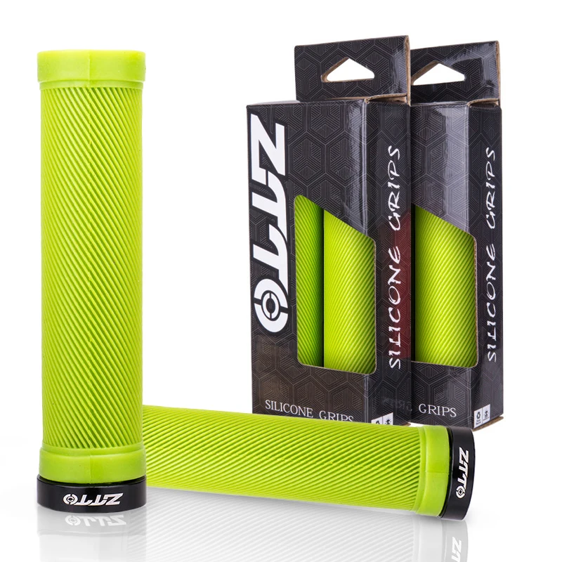 NewSoftRubberBicycleGripsShockproofMountainBikeGripsLockable