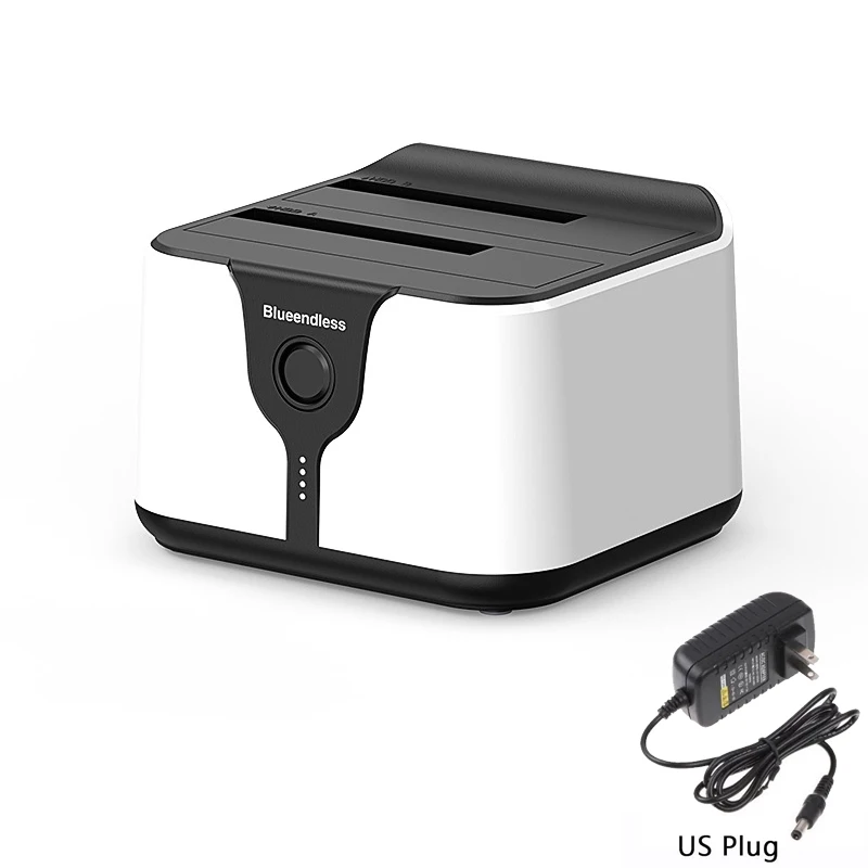 Dual Bay HDD Docking Station SATA to USB 3.0 HDD Clone Docking Station for 2.5/3