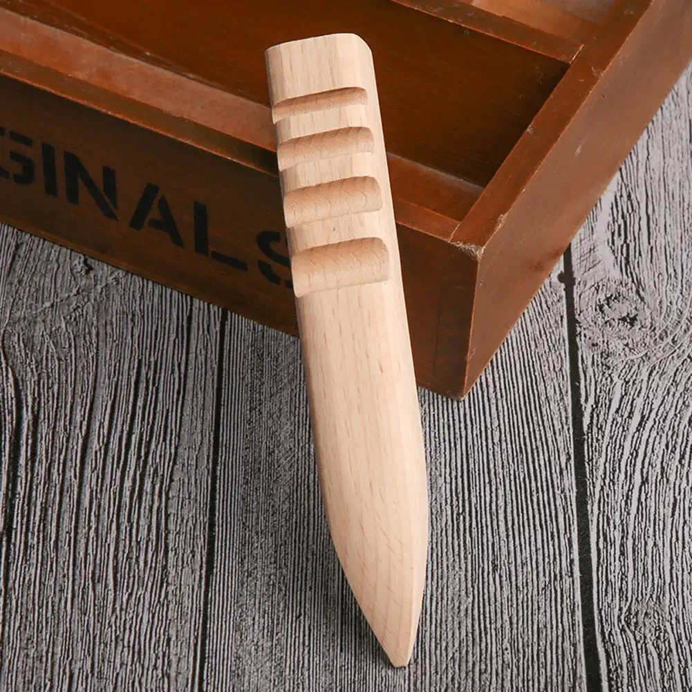 Wooden Round Burnishing Edge Leather Edge Slicking Round Grinding Rod for Polished Leather Craft Working Tool Leathercraft