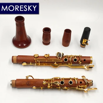 MORESKY Oehler/Turkiye/German System Clarinet G Tune Redwood Mopane Clarinet Gold Plated 18 Keys M211