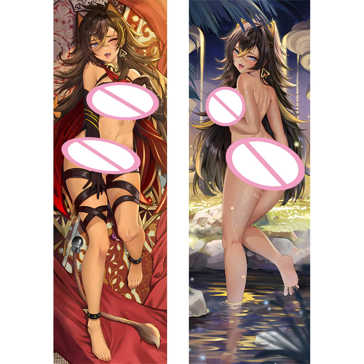 

Genshin Impact Dehya Dakimakura Anime Pillowcase Double-sided Print Hugging Bedding Body Otaku Pillow Cushion Cover