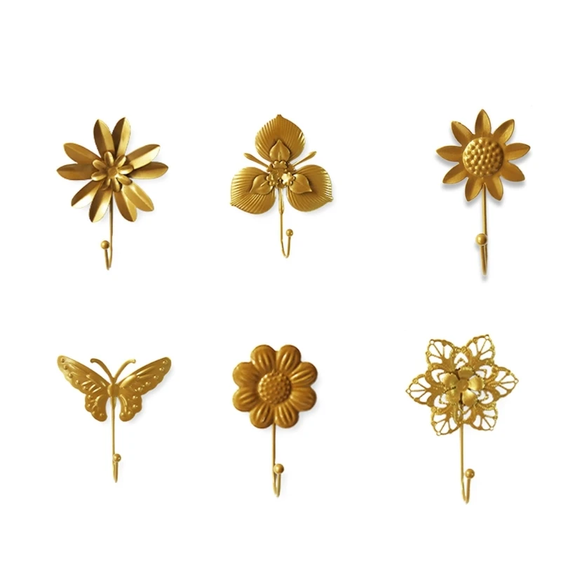 

Decorative Wall Mounted Hooks Modern Decoration Small Metal Hook Kitchen Bathroom for Hanging Keys Towel Jewelry