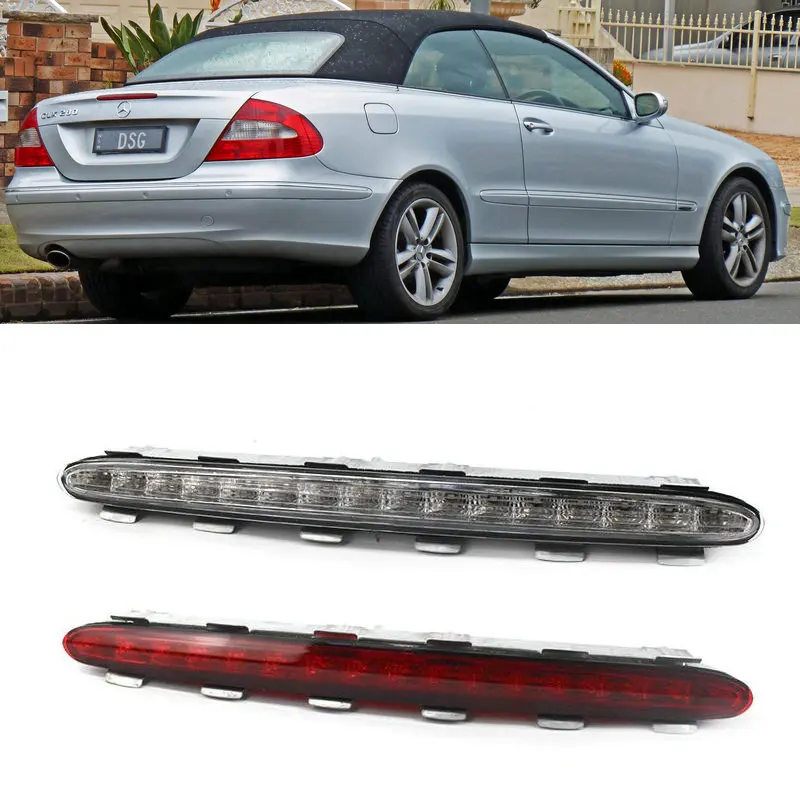 Smoked Lens White LED Side Marker Lights For 2003-2009 Mercedes W209/C209 CLK-Class