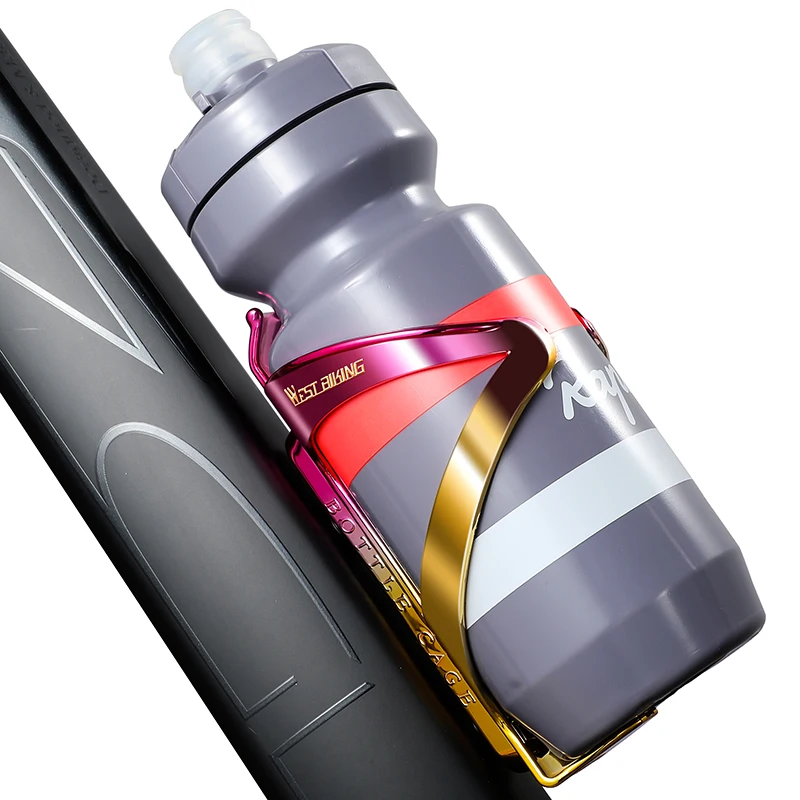 Bicycle Bottle Holder Lightweight MTB Water Bottle Cages Colorful Gradient Plated Holder Mountain Road Bike bicycle water bottle cage bicycle bottle holder