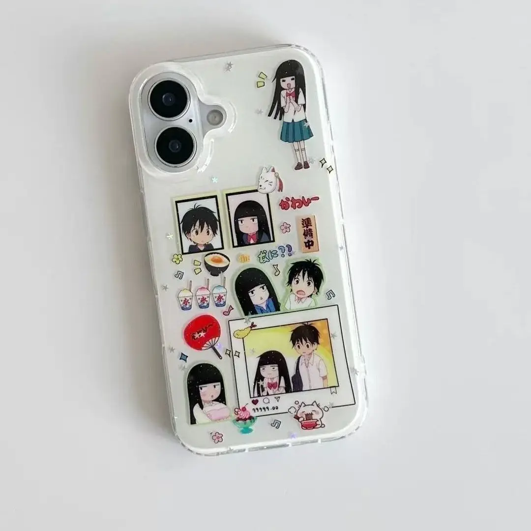 Cute Japanese Anime Girl Shockproof Phone Case - Protective Cartoon Cover