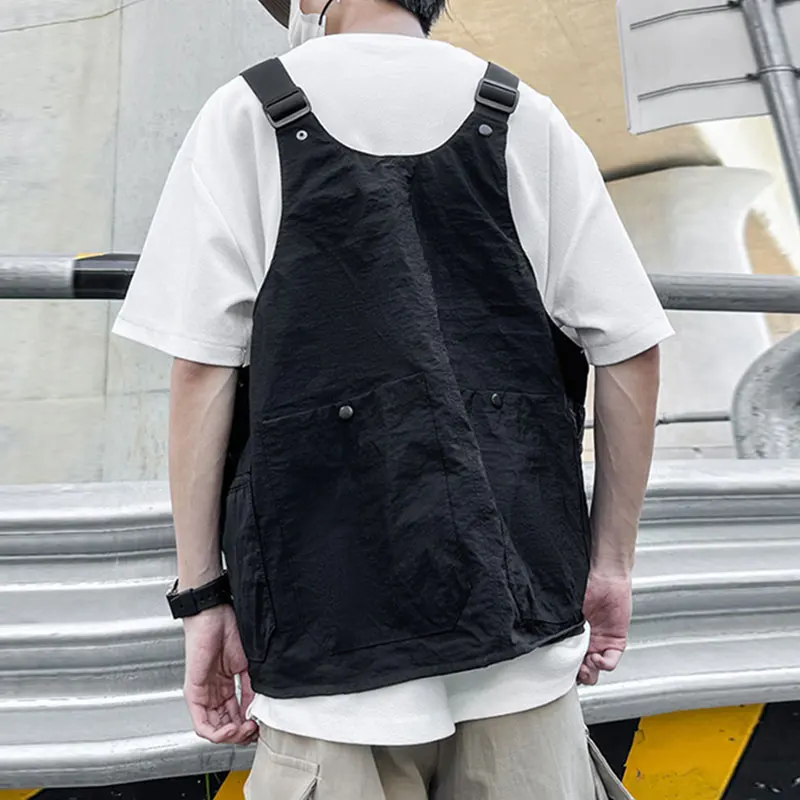 Fisherman Vest Multifunction Camping Vest Men Women Outdoor Dual-Use Variable Backpack Waistcoat with Multi Pocket Travel Hiking