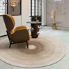 Wabi-sabi Style Carpets for Living Room Minimalist Bedroom Decor Plush Rug Round Bedside Floor Mat Fluffy Soft Thickened Carpet 2