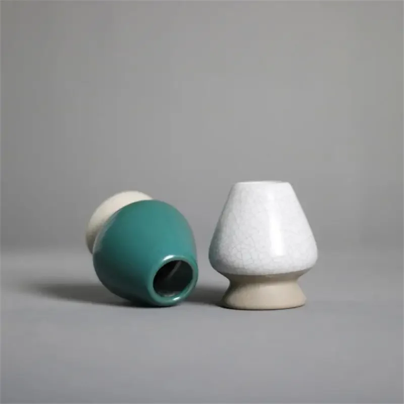 Japanese Ceramic Matcha Green Tea Chasen Holder Stand Bowl Bamboo Whisk Grinder Brushes Tea Tools Holder Accessories Teaware