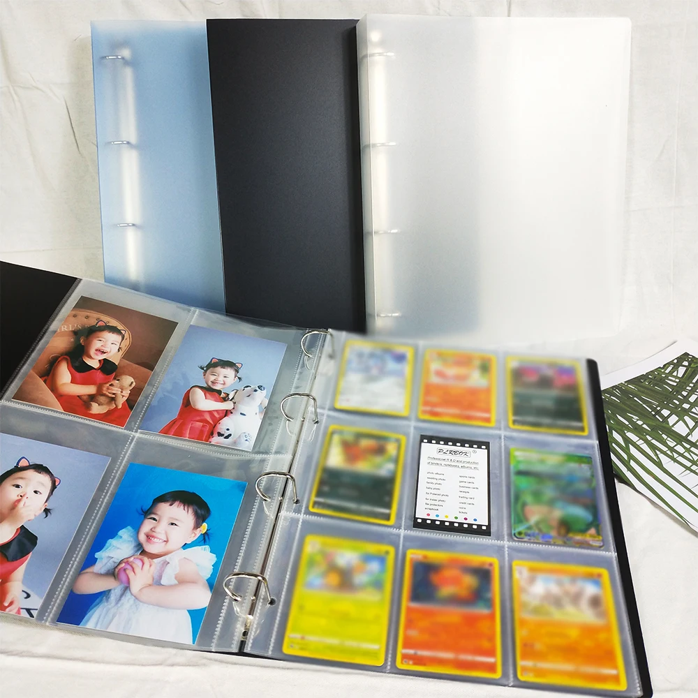tipo Anel pp Capa Macia Pasta de Cartão de Grande Capacidade Livro × 10 × 15 Álbum de Fotos Orçamento Cartão Cartão Cartão Protetor Scrapbook a4 d