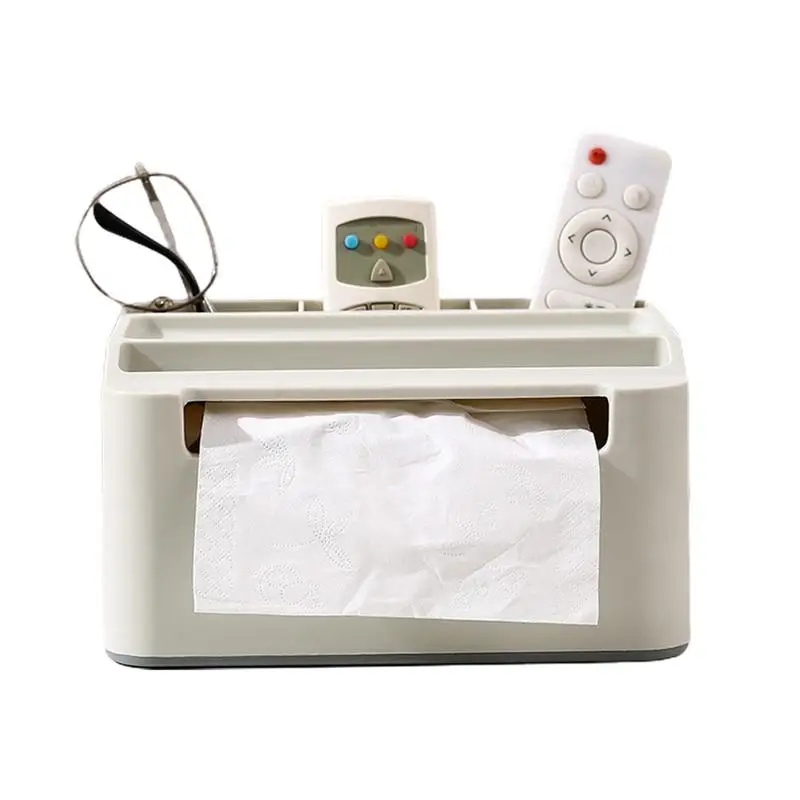 

Тканевый ящик с крышкой и диспенсером для хранения салфеток и держателем для пульта дистанционного управления, ночник-органайзер для дома